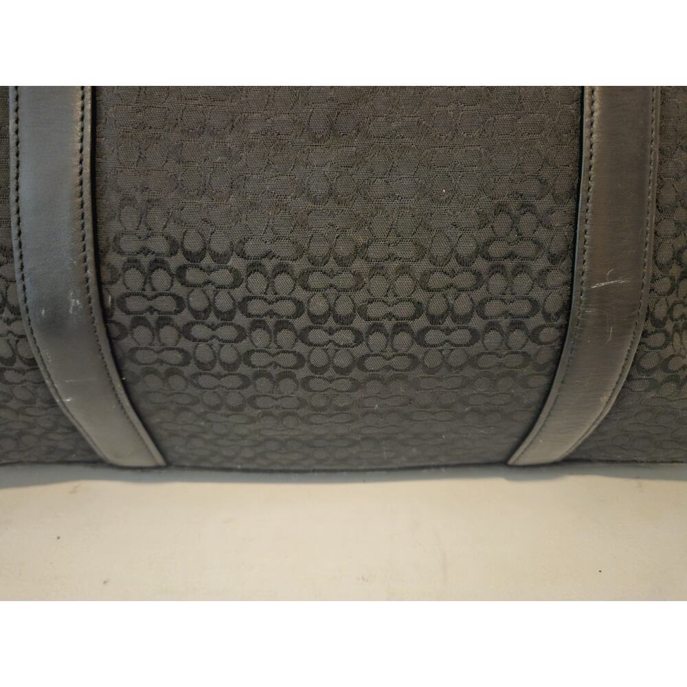 Coach F77014 Vintage Large Signature C Canvas Leather Trim Tote Bag 16x12 *read - Picture 8 of 16
